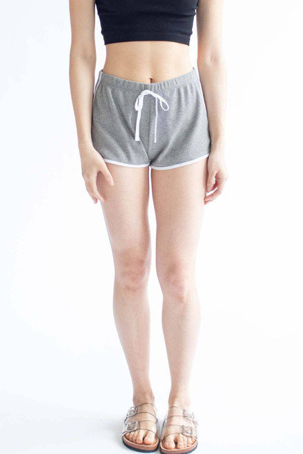 Grey Trimmed Thermal Dolphin Shorts