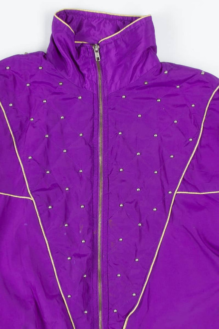 Purple Studded Windbreaker