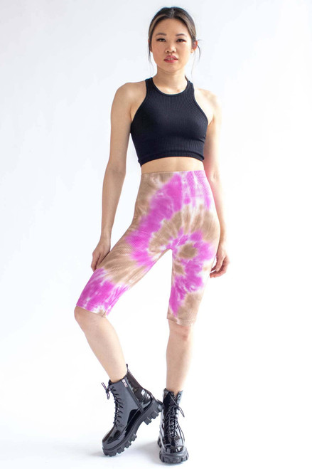 Ribbed Tie Dye Leggings