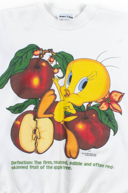 Tweety Bird Defines Apples Sweatshirt