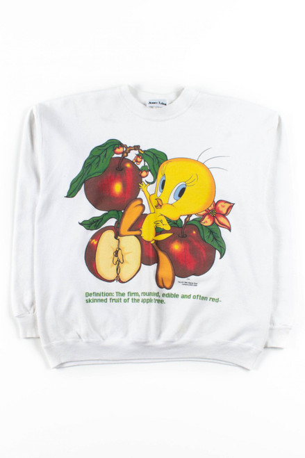 Tweety Bird Defines Apples Sweatshirt