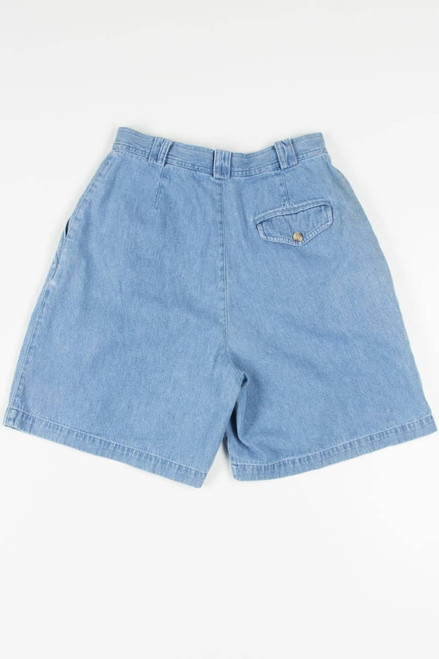Women's Vintage Pleated Denim Shorts 311 (sz. 8)