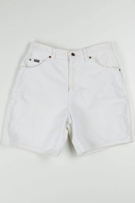 Women's Vintage Cream Denim Shorts 327 (sz. 12)