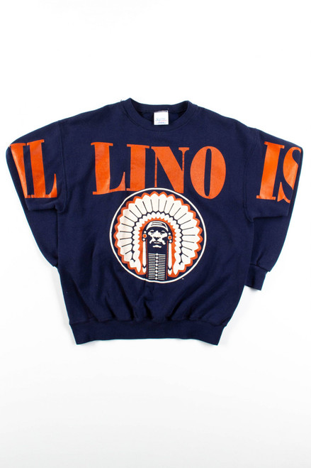 Illinois Illini Spellout Sweatshirt 1