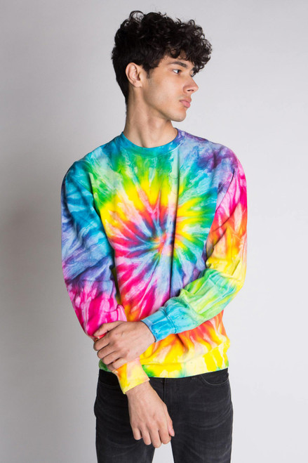 Rainbow Burst Tie Dye Sweatshirt