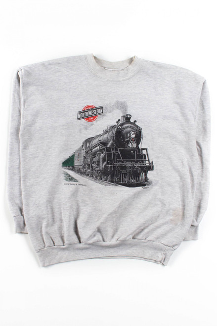 Chicago & Northwestern Steam Locomotive Sweatshirt