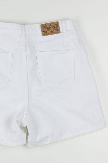 Women's Vintage White Denim Shorts 355 (sz. 13/14)