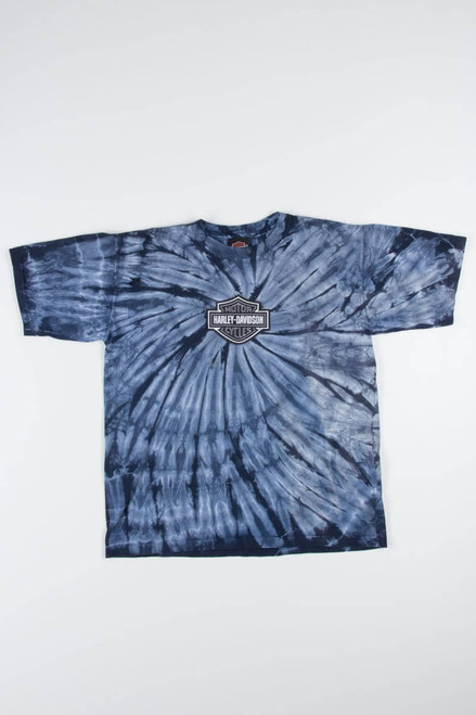 Blue Tye-Dye Harley-Davidson T-shirt