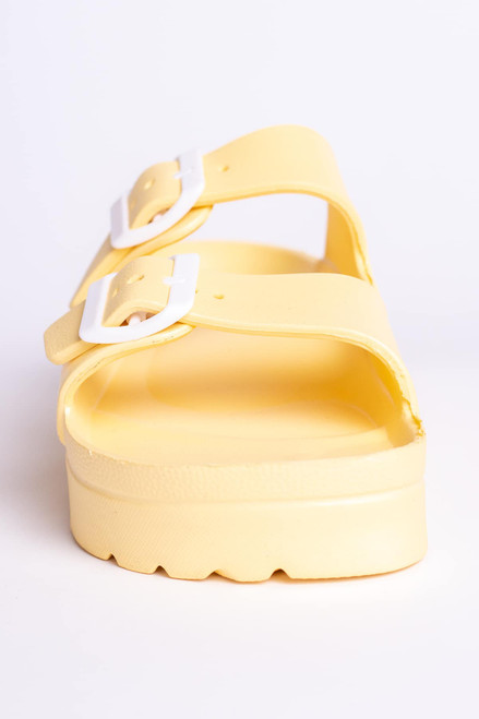 Yellow Platform Foam Sandals