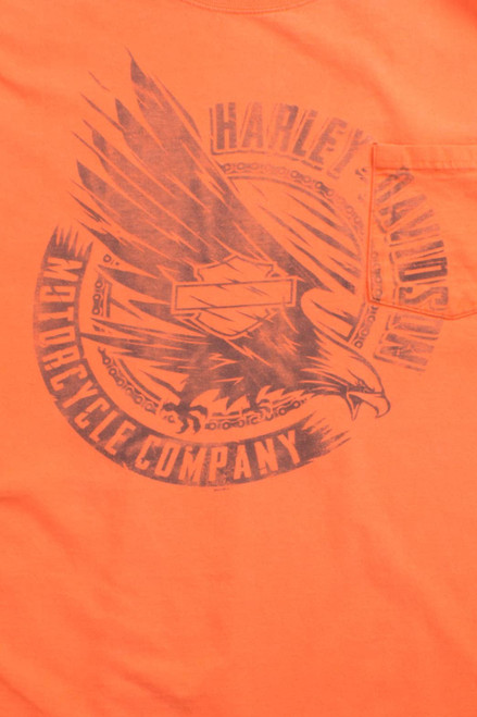 Harley Orange Eagle T-Shirt