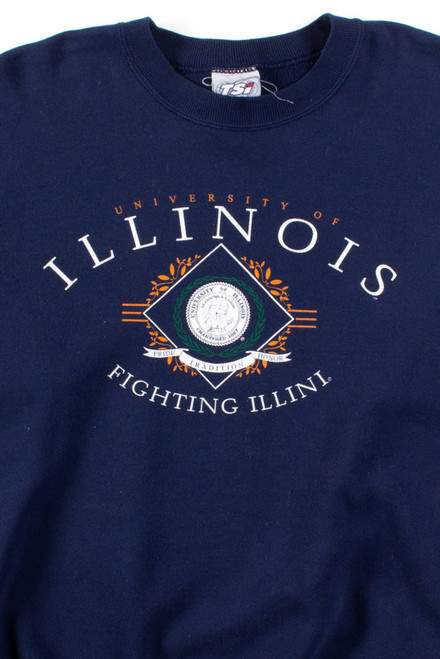 Vintage Illinois Pride Tradition Honor Sweatshirt