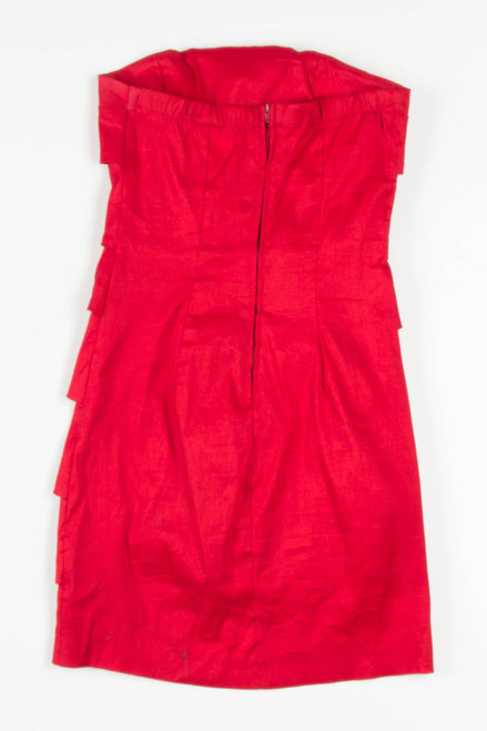 Red Scalloped Party Dress - Ragstock.com