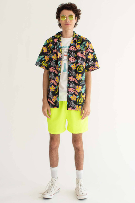 Neon Yellow Volley Shorts
