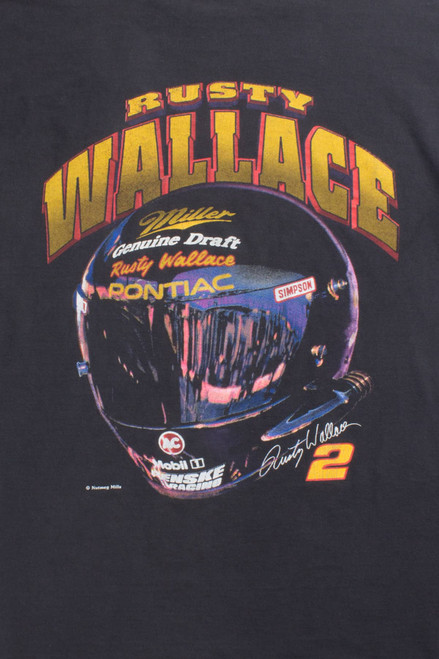 Rusty Wallace Nascar Helmet T-Shirt