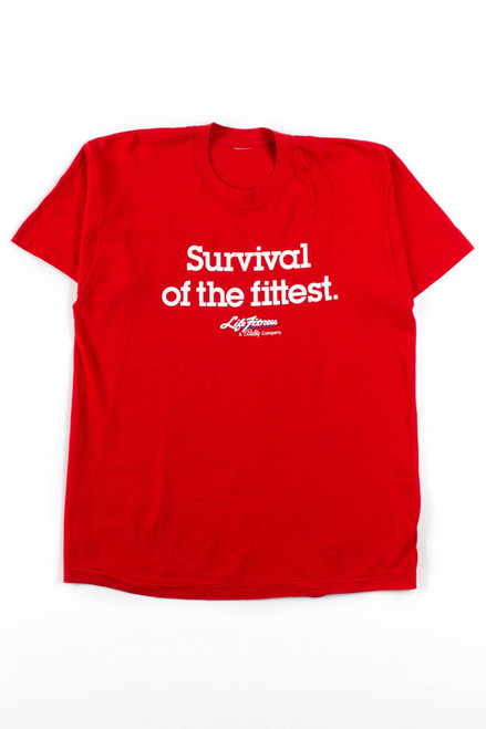 Vintage Life Fitness Survival Of The Fittest T-Shirt