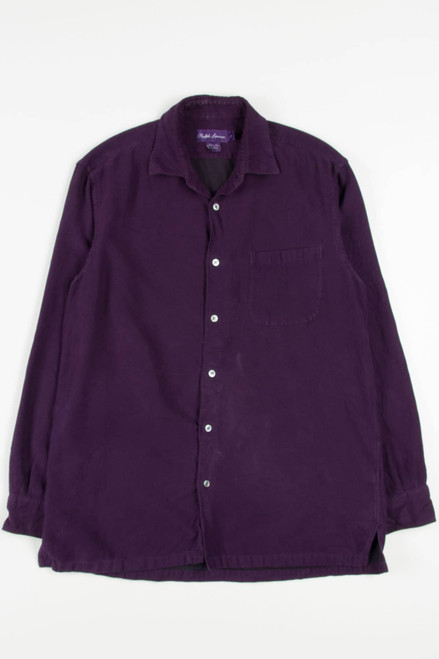 Vintage Plum Ralph Lauren Flannel Shirt 3480