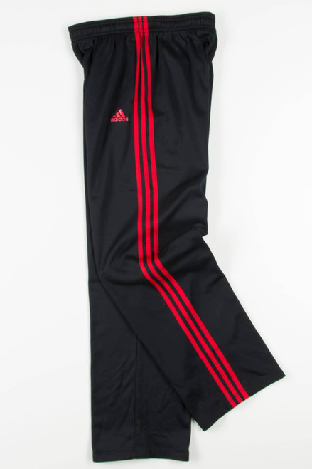 Kid's Red 3 Stripes Adidas Track Pants (sz. XL 18)