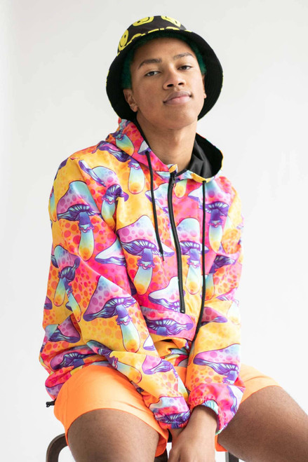 Psychedelic Mushrooms Windbreaker