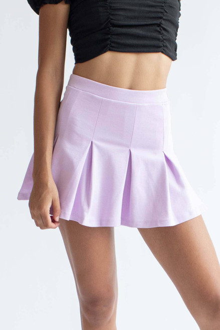 Lilac Pleated Tennis Skirt