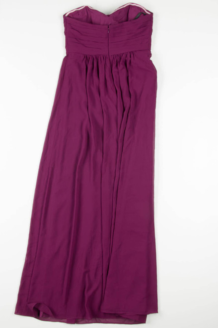 Plum Strapless Gown 682