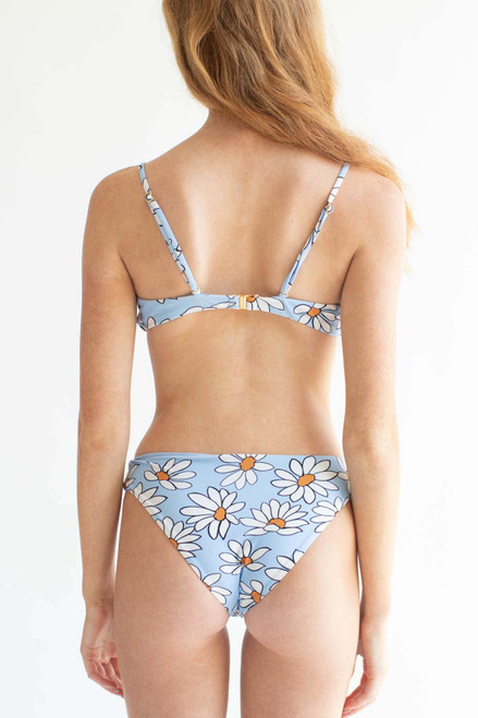 Blue Daisy Bikini Bottom