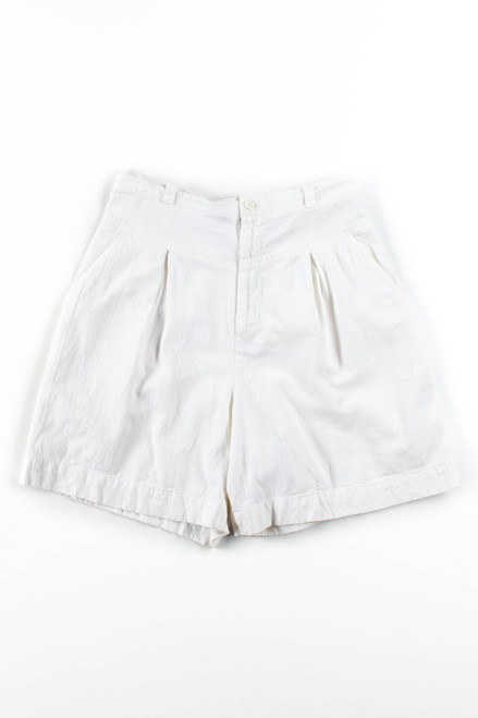 Vintage Textured Cotton High Rise Short