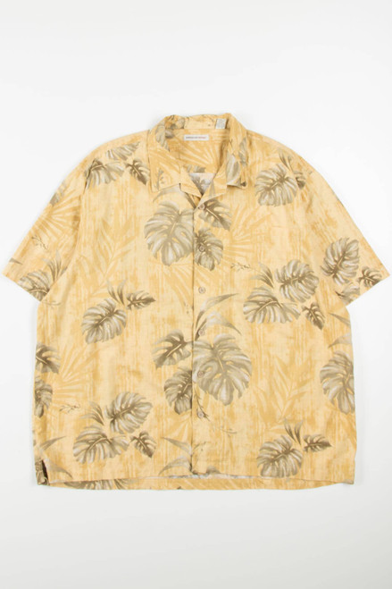 Vintage Monstera Leaves Hawaiian Shirt 1994