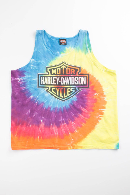 Tie Dye Harley Davidson Tank Top