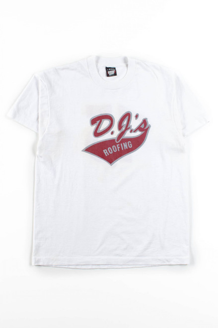 Vintage D.J.'s Roofing Softball T-Shirt