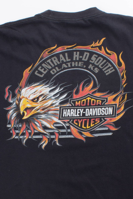 Flame Tipped Harley Davidson T-Shirt