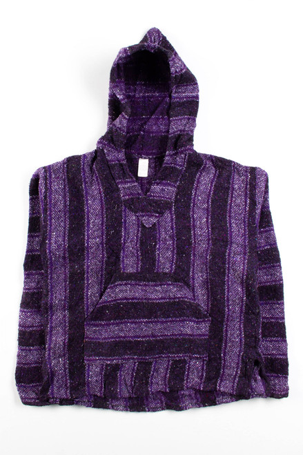 Vintage Purple Stripe Baja Hoodie