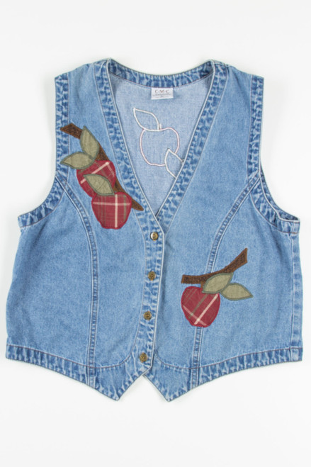 Apple Patches Denim Vest 188