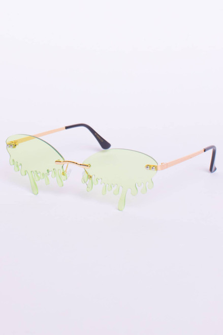 Dripping Oval Sunglasses