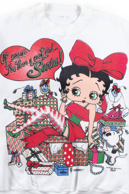 Vintage Betty Boop Christmas Sweatshirt (1995)