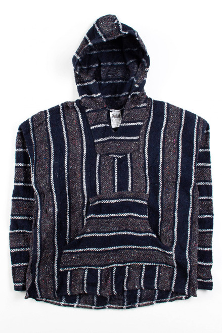 Vintage Navy Stripe Baja Hoodie