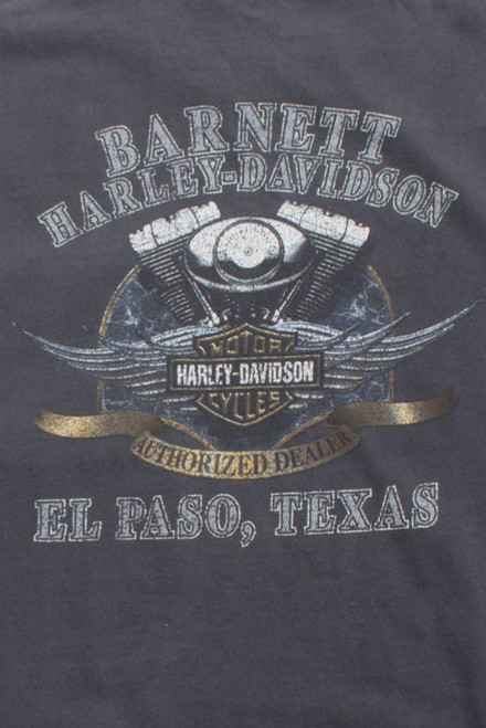 Faded Harley Davidson Cut-Off T-Shirt