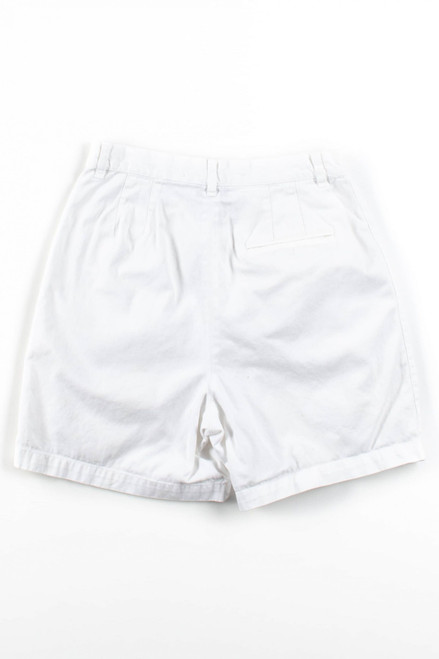 Vintage White Pleated Short