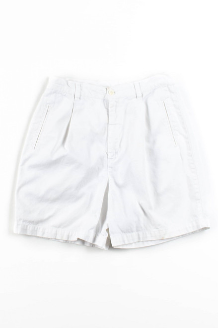 Vintage White Pleated Short