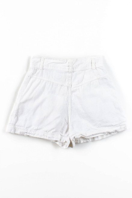 Vintage White Pleated Short 1