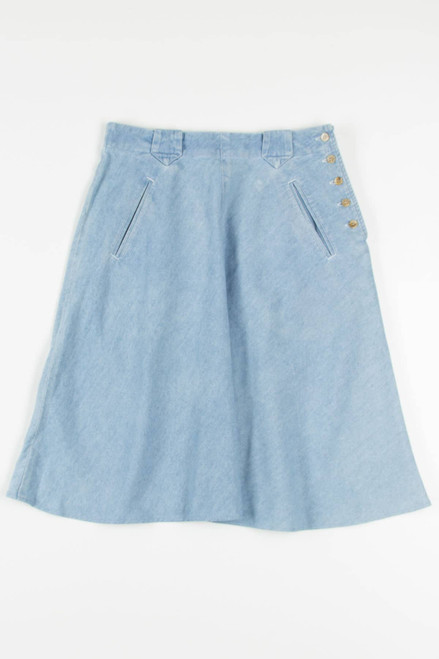 Foxcroft Midi Denim Skirt (sz. 8)