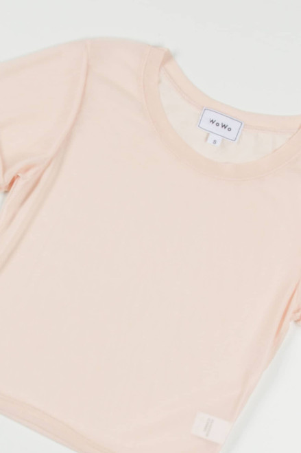 Peach Mesh Tee