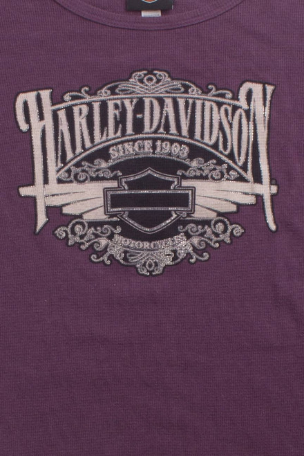 Woman's Cut Pittsburgh Harley Davidson Long Sleeve