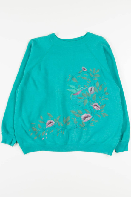 Hand Painted Hummingbird Sweatshirt