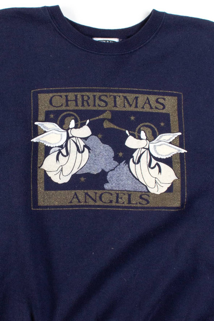 Vintage Christmas Angels Sweatshirt