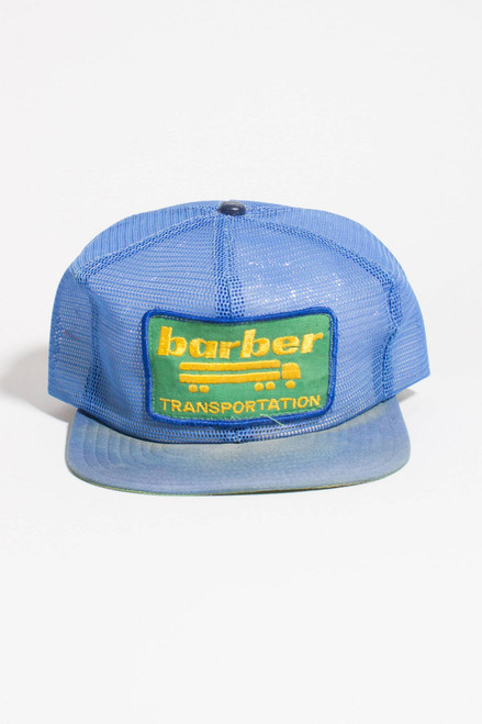 Vintage 'Barber Transportation' Trucker Hat