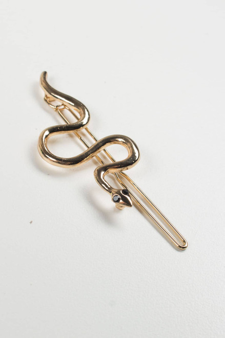 Gold Snake Hair Clip