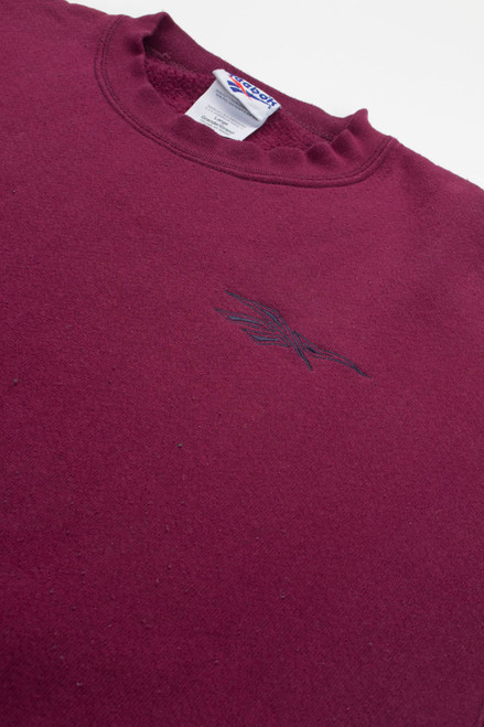 Burgundy Embroidered Reebok Sweatshirt