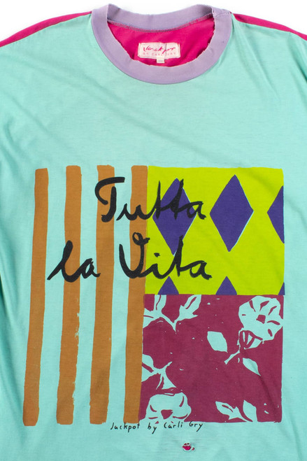 Vintage Carli Gry Tutta La Vita T-Shirt