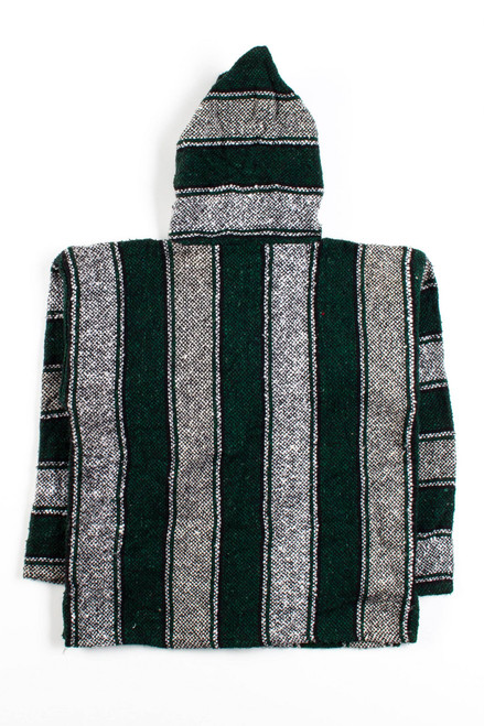 Vintage Green Striped Baja Hoodie