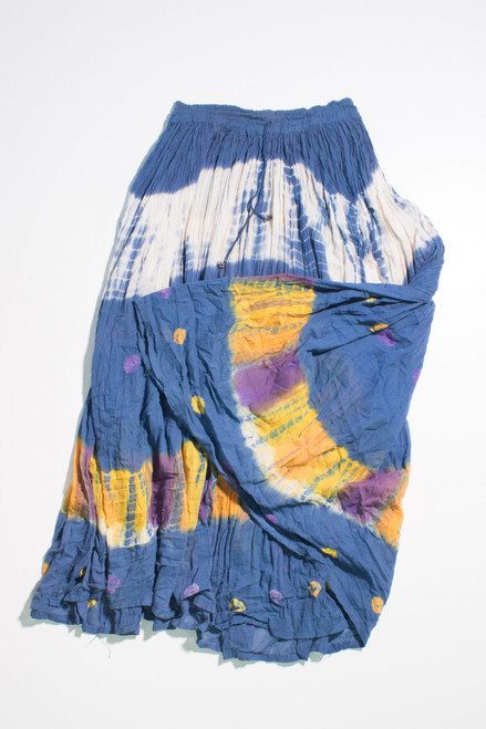 Tie-Dye Maxi Crinkle Skirt